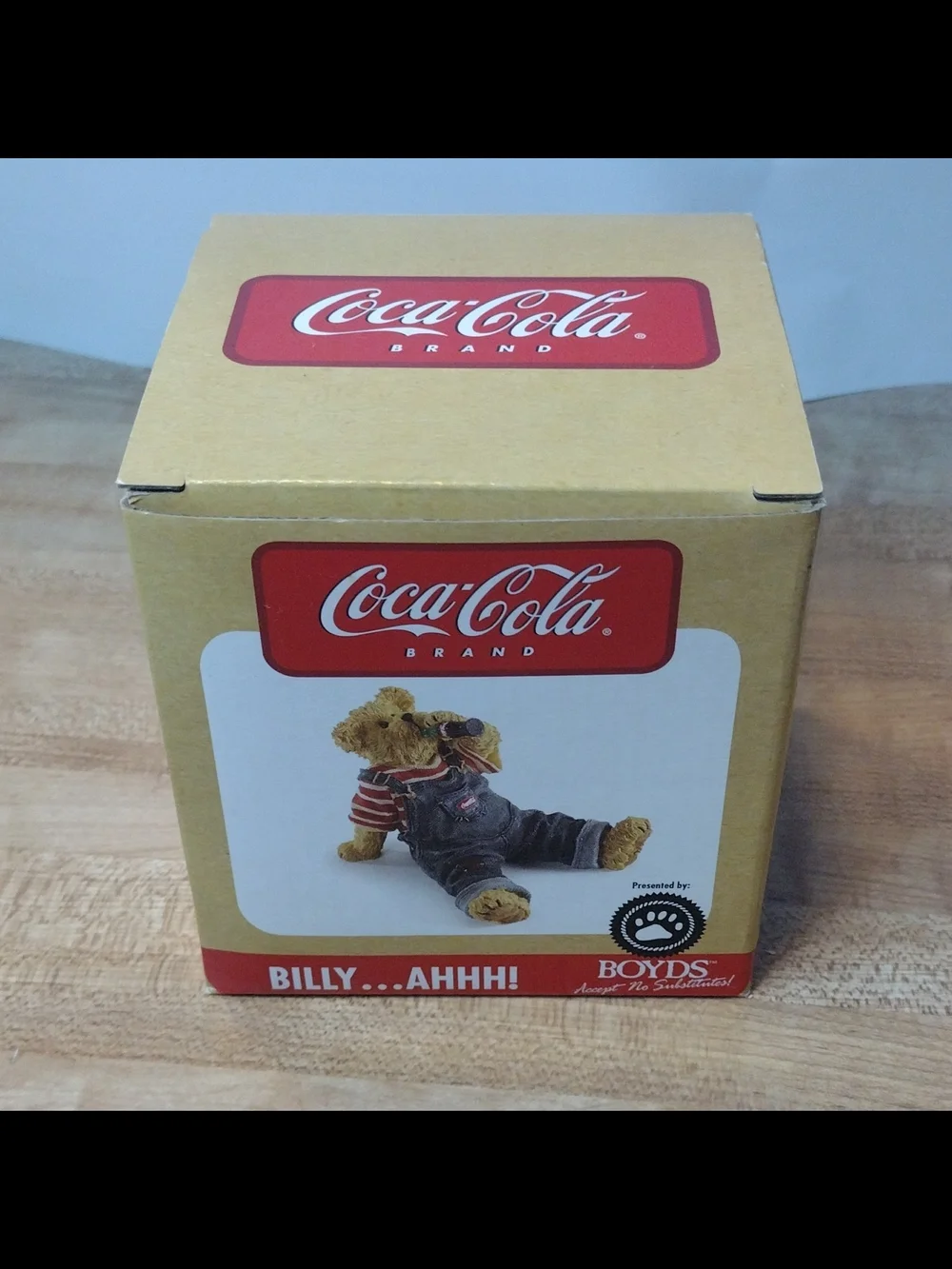 Boyds Bears Coca Cola Billy Ahhh 919904 First Edition 1E Crossover Boxed Mint